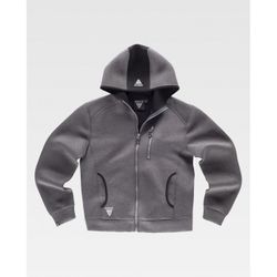 SUDADERA REF.S9485 GRIS+NEGRO T-M