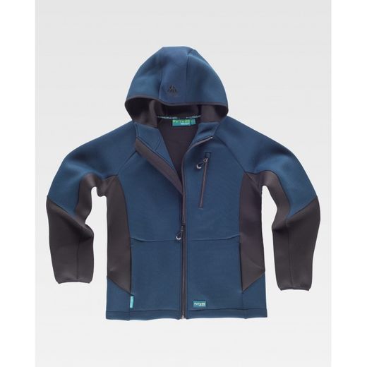 SUDADERA REF.WF2605 AZAFATA+NEGRO T-XL
