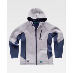 SUDADERA REF.WF2605 GRIS+MARINO T-M
