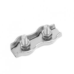 SUJETACABLES DOBLE ACERO 5 MM.