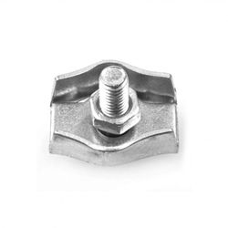 SUJETACABLES SENCILLO ACERO 4 MM.