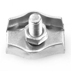 SUJETACABLES SENCILLO ACERO 5 MM.
