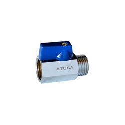 SY1012 - VALVULA LATON ESFERA MINI M/H MANGUITO AZUL 1/2"