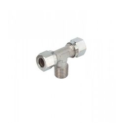 T TUBO MACHO ROSCA CENTRAL TUERCA Y BICONO D.4-1/8"