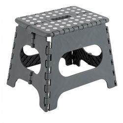 TABURETE PLEGABLE 29X22X27 GRIS