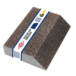 TACO ABRASIVO EN ANGULO 90X122X25 MM. GRANO FINO
