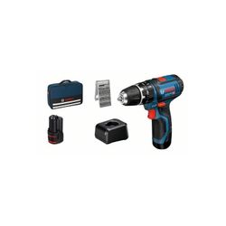 TALADRO A BATERIA GSB 12V-15+2X2,0AHX25ACC+ GAL12V-20+BOLSA