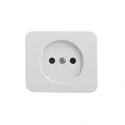TAPA BASE ENCHUFE 2P BLANCO