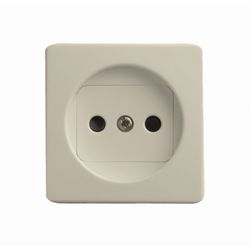 TAPA BASE ENCHUFE 2P MARFIL