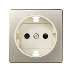 TAPA BASE ENCHUFE 2P+TT CAVA/MARFIL