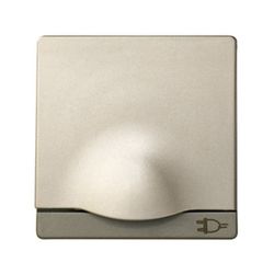 TAPA BASE ENCHUFE 2P+TT CON TAPA CAVA