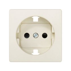 TAPA BASE ENCHUFE 2P+TT MARFIL