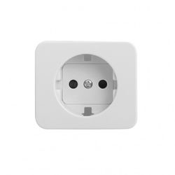 TAPA BASE ENCHUFE 2P+TT MARFIL
