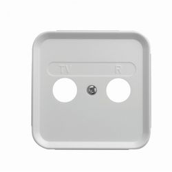 TAPA PARA TOMA R-TV+SAT BLANCO