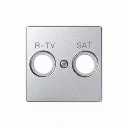TAPA TOMA R-TV+SAT ALUMINIO FRIO