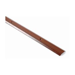 TAPAJUNTAS "MOQUETA" 34 MM. MADERA OSCURA. INOX / 82 CM. BLISTER 1 TIRA
