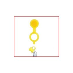 TAPON DE PLASTICO CORTO PARA ENGRASADOR. BOLSA 10 UDS. AMARILLO.