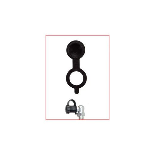 TAPON DE PLASTICO CORTO PARA ENGRASADOR. BOLSA 10 UDS NEGRO.