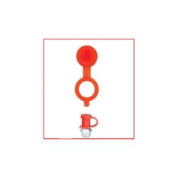 TAPON DE PLASTICO CORTO PARA ENGRASADOR. BOLSA 10 UDS. ROJO.
