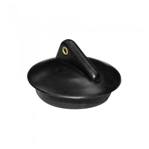 TAPON GOMA VALVULA FREGADERO NEGRO 55MM.