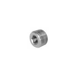 TAPON ROSCADO LATON CHAPADO EN NIQUEL 1/8"
