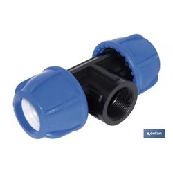 TE 90° ROSCA HEMBRA PP PN16 63 X 1" 1/2 X 63 VENTA UNITARIA