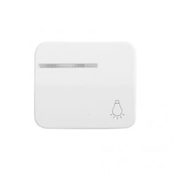TECLA PULSADOR LUZ CON VISOR BLANCO