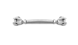 TENSOR TUBULAR M8, TERMINAL D.5/HORQUILLA, AISI 316
