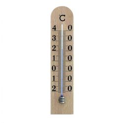 TERMOMETRO INTERIOR MADERA. 25 CM