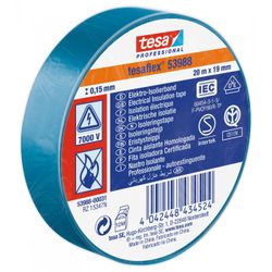 TESA CINTA AISLANTE AZUL 20MX19MM