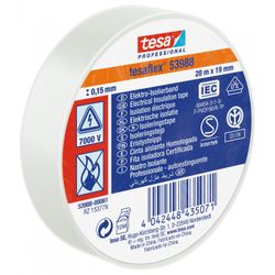 TESA CINTA AISLANTE BLANCO 20MX19MM