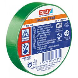 TESA CINTA AISLANTE VERDE 20MX19MM