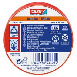 TESA HOMOLOG. ROJO 20MX19MM