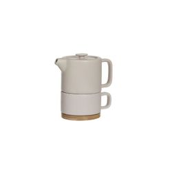 TETERA CERAMICA BEIGE. NATURE