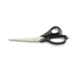 TIJERA COCINA CON ANILLAS PLÁSTICO. INOX-NEGRO / 8½" - 22 CM. BLIS