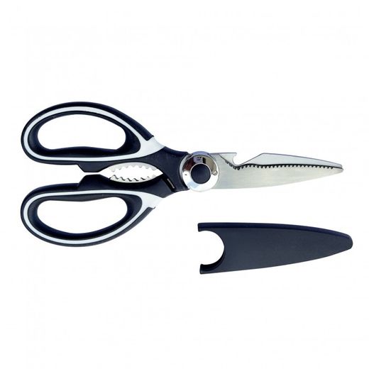 TIJERA COCINA INXIDABLE C/FUNDA 21 CM.