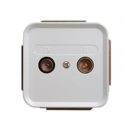 TOMA R-TV+SAT INTERMEDIA NO MODULAR BLANCO