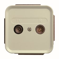 TOMA R-TV+SAT INTERMEDIA NO MODULAR MARFIL