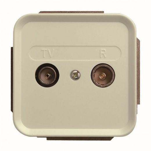 TOMA R-TV+SAT INTERMEDIA NO MODULAR MARFIL