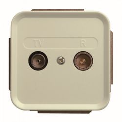 TOMA R-TV+SAT INTERMEDIA NO MODULAR MARFIL