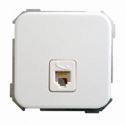 TOMA TELEFONO RJ-11 BLANCO