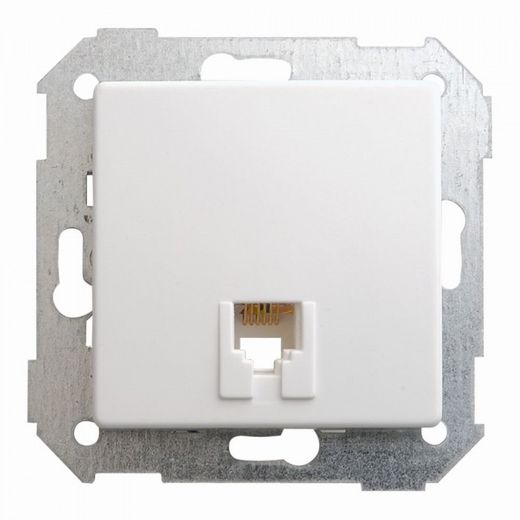 TOMA TELEFONO RJ-12 BLANCO