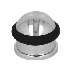 TOPE PUERTA 200-30 CROMADO GOMA NEGRA