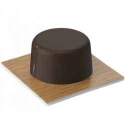 *TOPE PUERTA ADH.BASE INOX.MARRON