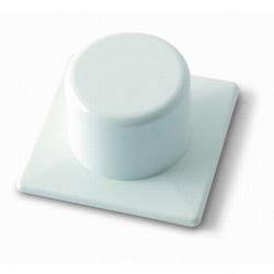 TOPE PUERTA PLÁSTICO. ADHESIVO / BLANCO. BLISTER 2 UDS.