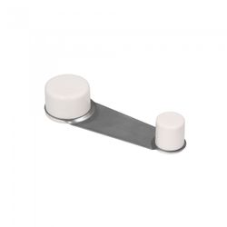 TOPE PUERTA RETENEDOR METALICO BLANCO
