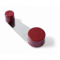 TOPE RETENEDOR GIRATORIO ADHESIVO Y TORNILLO MARRON