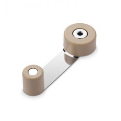 TOPE RETENEDOR GIRATORIO METALICO MARRON
