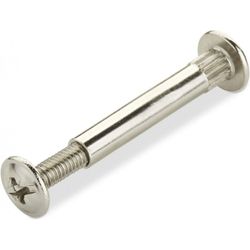 TORNILLO CONEX.D.5 MM CON ROSCA M4  ACE. NIQ. MADERA 31-40MM PACK 10PCS