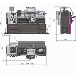 TORNO TH 4620D, 460X2000 + DPA+ CAMBIO RA